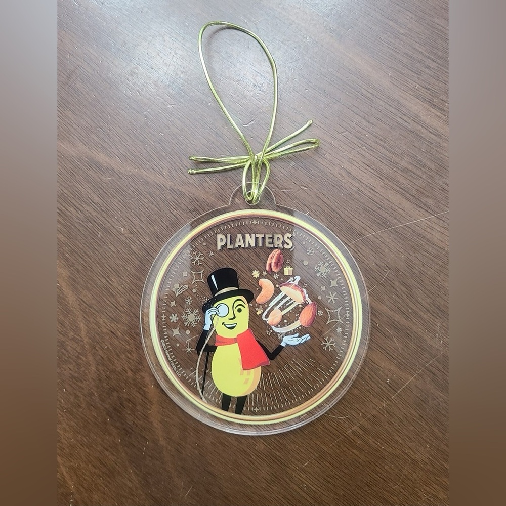 Planters Nuts Mr. Peanut Ornament…4” Round